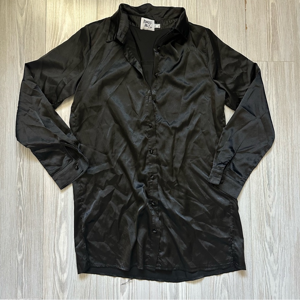 Princess Polly Satin Button Down Dress